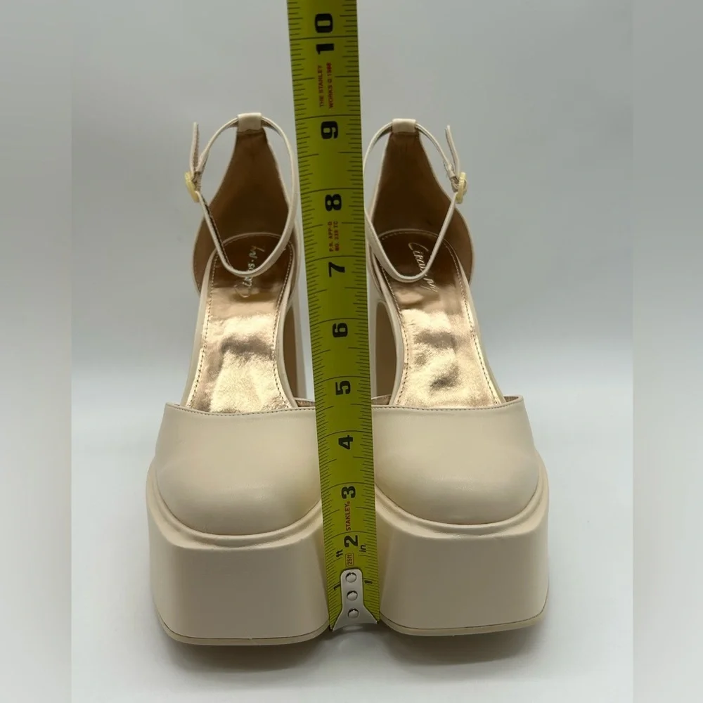 Circus by Sam Edelman Women’s Bailey Platform Heels Vanilla 10 M New With Box